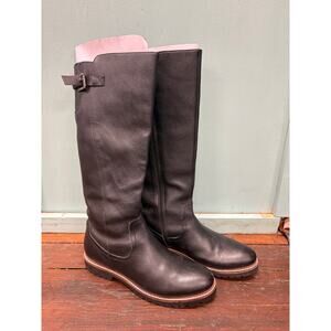SoftWalk Irelynn Calf High Boots Black Leather Size 9.5M